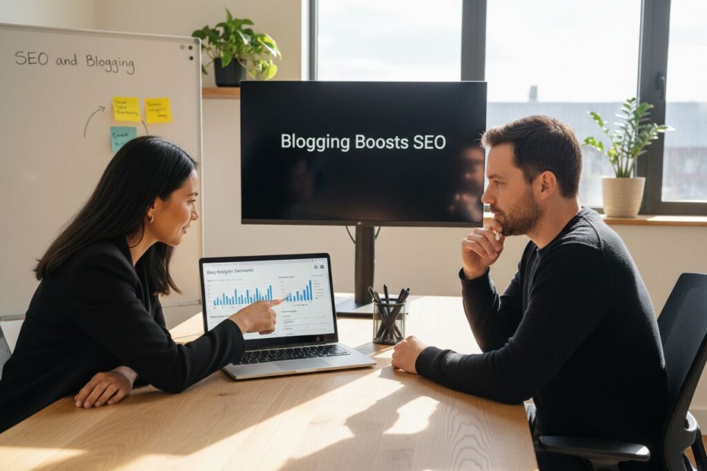 blogging real estate seo